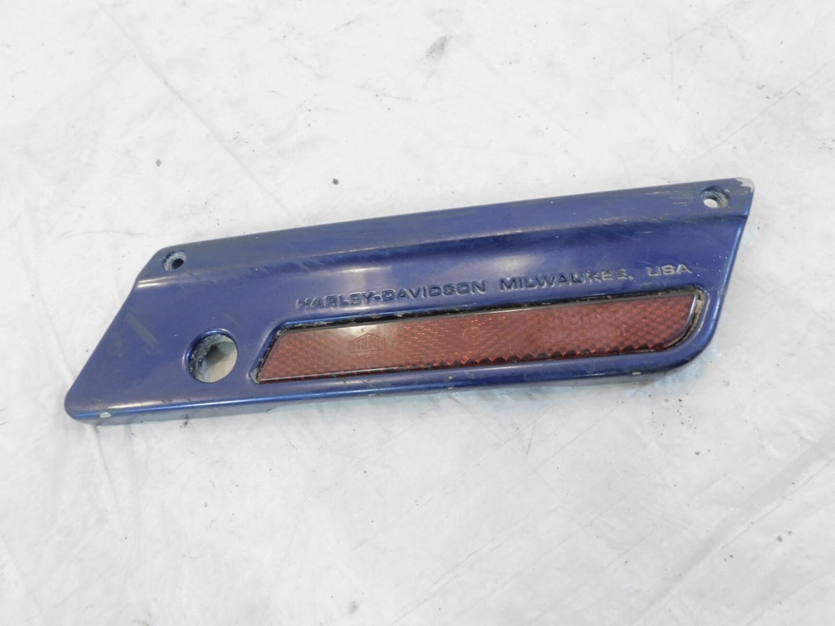 Harley Touring Electra Street Glide & Road King Blue Right Saddlebag Latch Cover - C3 Cycle