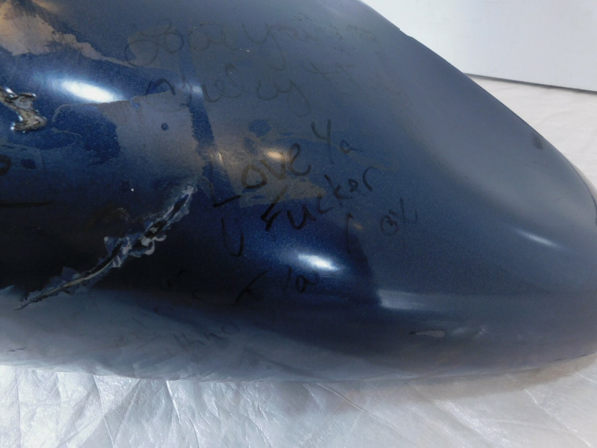 1977-1985 Harley Davidson FX & FXE Shovelhead Blue Left Fuel Gas Petrol Tank - C3 Cycle