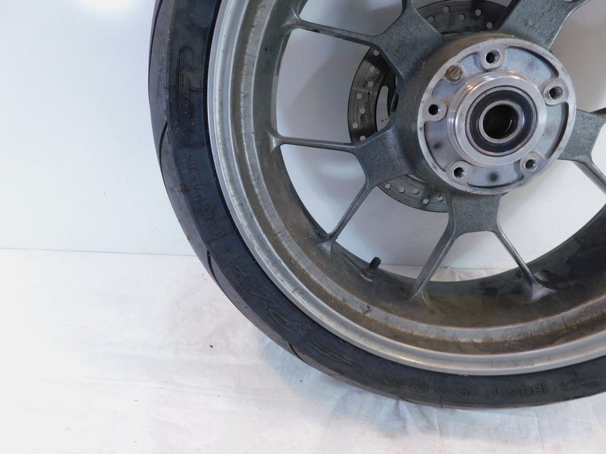 2007 2008 2009 Aprilia Shiver 750 SL750 Gray Rear Wheel Rim & Brake Rotor - C3 Cycle