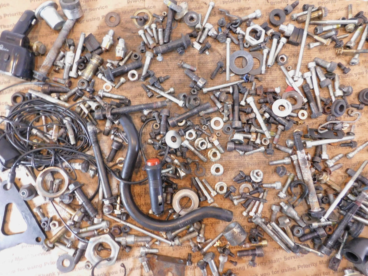 2014 14 Indian Chieftain Engine Bolts Nuts & Brackets Hardware Parts Box Lot - C3 Cycle