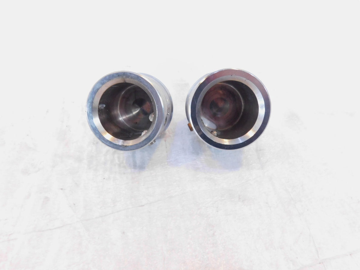 2009 Harley Davidson Touring FLHX Super Glide Chrome Front Axle Nut Covers - C3 Cycle