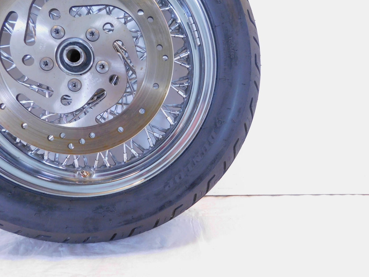Harley Davidson Softail Sportster 883 & 1200 & FXR Laced Rear Wheel Rim w/ Tire - C3 Cycle