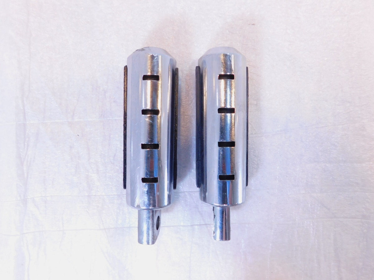 Harley Touring FXR Dyna Sportster & Softail Chrome & Rubber Footpegs Footrests