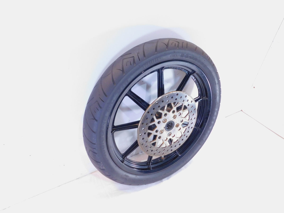 1996-1999 Harley Sportster 883 & 1200 Silver Dual Disc Front Wheel Rim & Rotors - C3 Cycle
