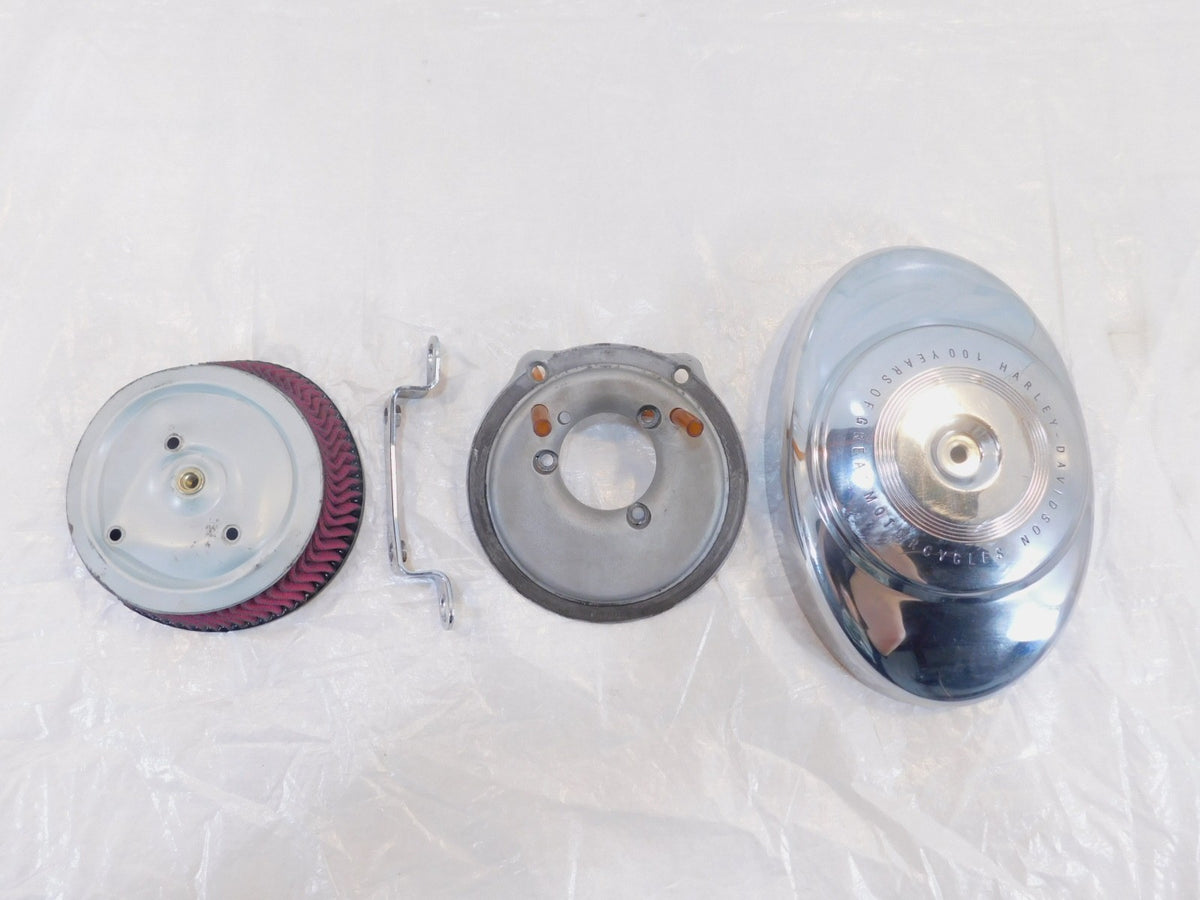 Harley Davidson Dyna Super Glide & Low Rider Air Cleaner Airbox and Backplate - C3 Cycle