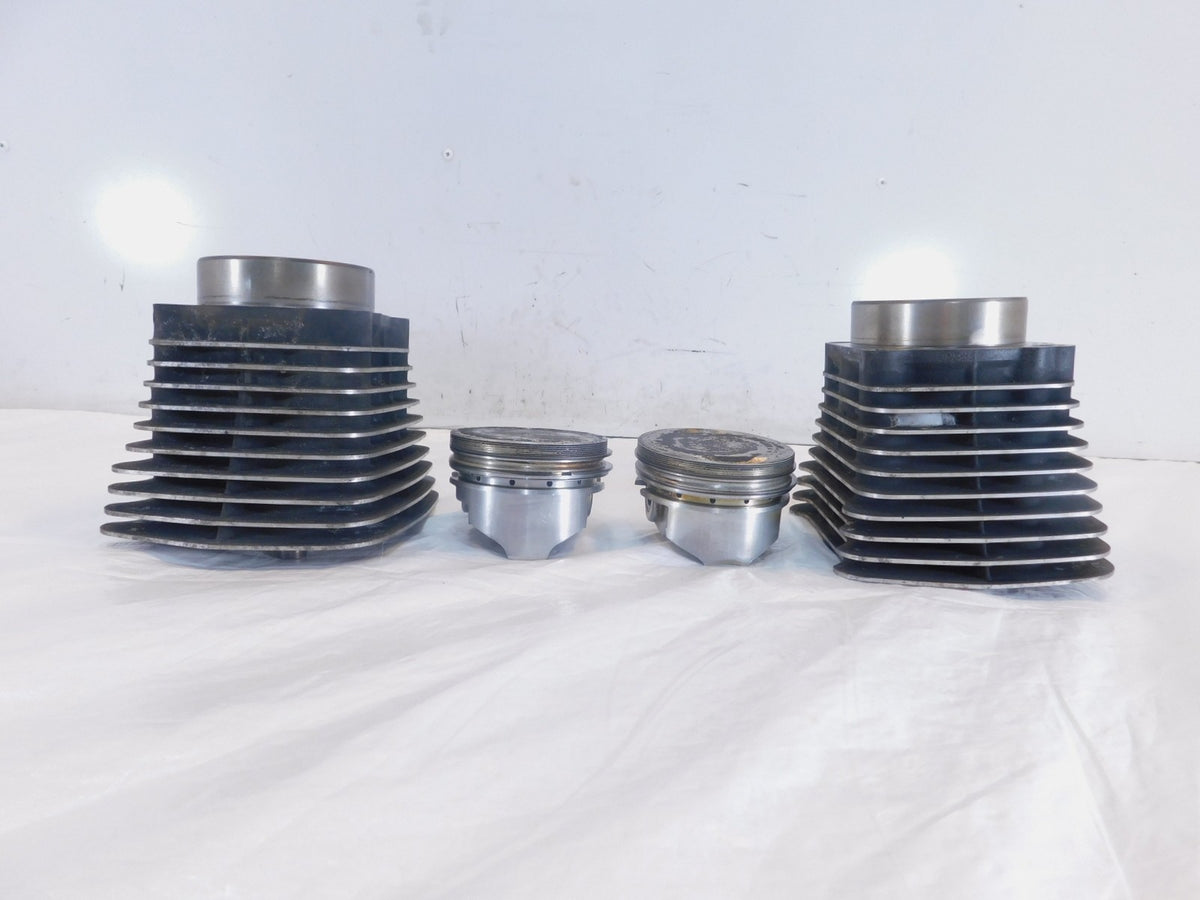 Pair Harley Davidson Sportster 1200 Black Engine Cylinder Barrel Jugs & Pistons - C3 Cycle