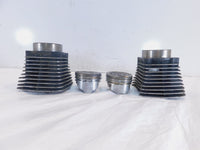 Pair Harley Davidson Sportster 1200 Black Engine Cylinder Barrel Jugs & Pistons - C3 Cycle