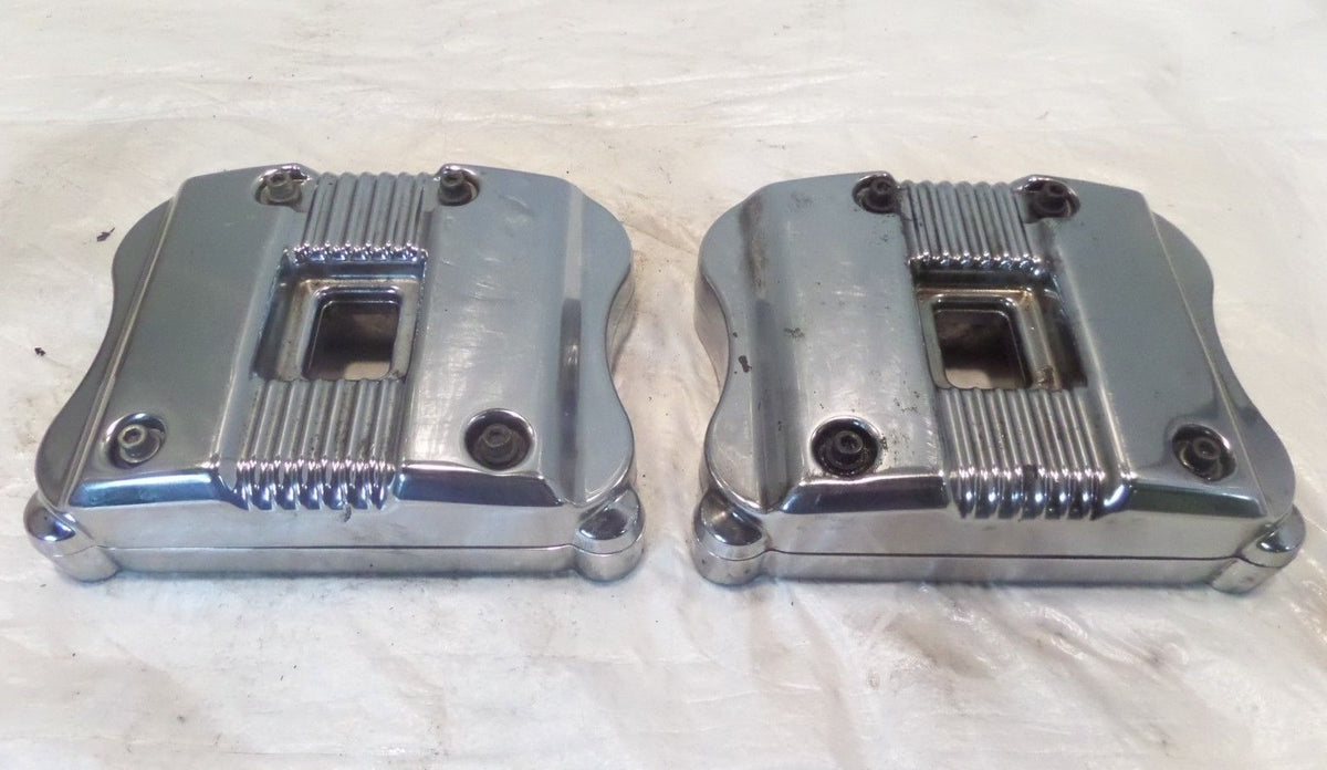 Harley Davidson Sportster 883 & 1200 Chrome Cylinder Head Cover Rocker Boxes - C3 Cycle