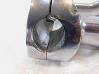 Harley Dyna Wide & Super Glide Custom Chrome Handlebar Mount Clamp Brackets - C3 Cycle