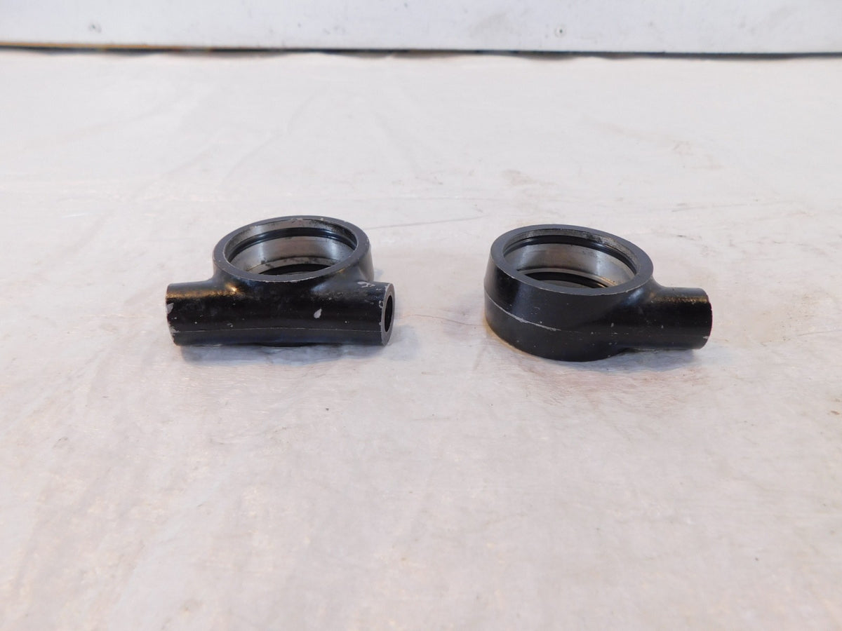 1982 82 Yamaha XJ750 Maxim 750 Front Fork Triple Tree Air Joint Holder Brackets - C3 Cycle