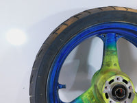 2000-2005 Kawasaki ZR-750 ZR750 ZR-7S ZR-7 ZR7 Green Front Wheel Rim & Tire - C3 Cycle