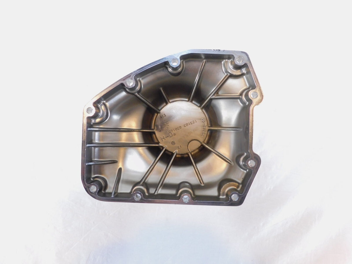 Harley Twin Cam Touring Softail Dyna Chrome Logo Right Engine Cam Gear Cover - C3 Cycle