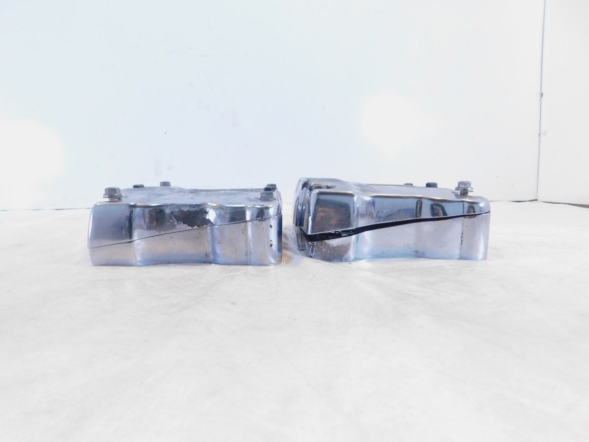 Harley Davidson Electra Glide Dyna Softail Chrome Cylinder Head Top Rocker Boxes - C3 Cycle