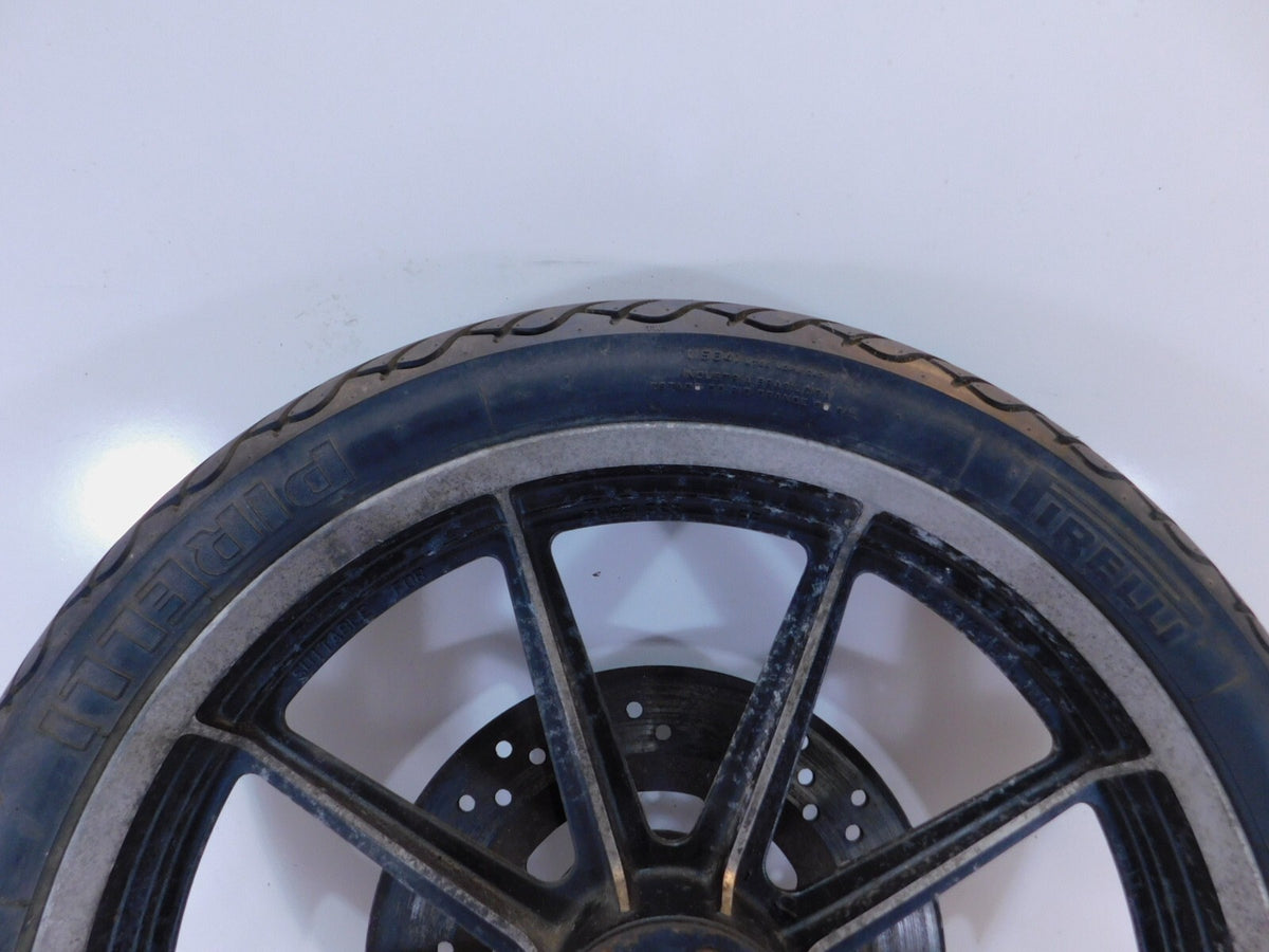 Harley Davidson Sportster 883 & 1200 19" Cast Front Wheel Rim w/ Tire & Rotor - C3 Cycle