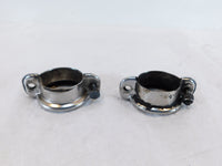 Harley Davidson FLT Tour Glide Ultra Classic Left & Right Mufffler Mount Clamps - C3 Cycle