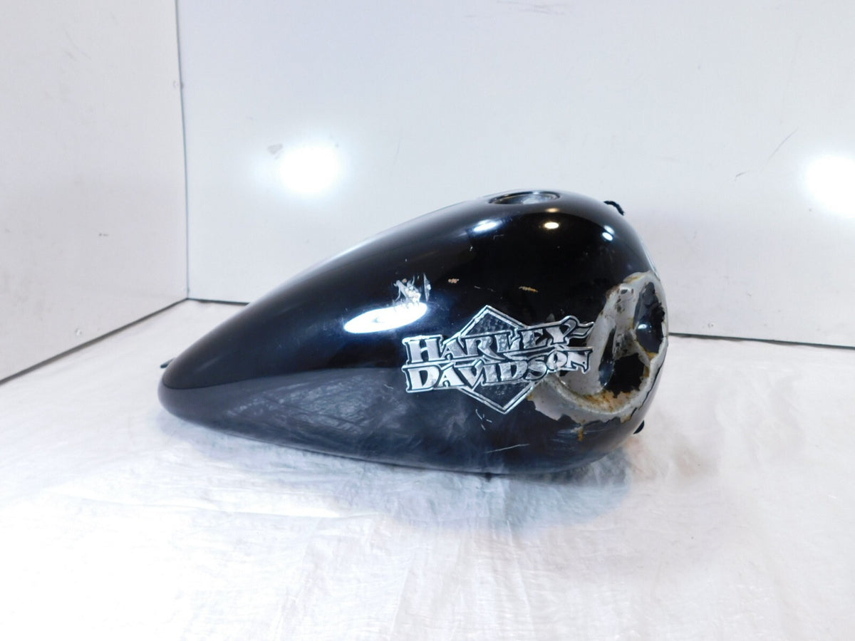 Harley Davidson Softail Heritage Classic & Fat Boy Black Fuel Gas Tank - Dented - C3 Cycle