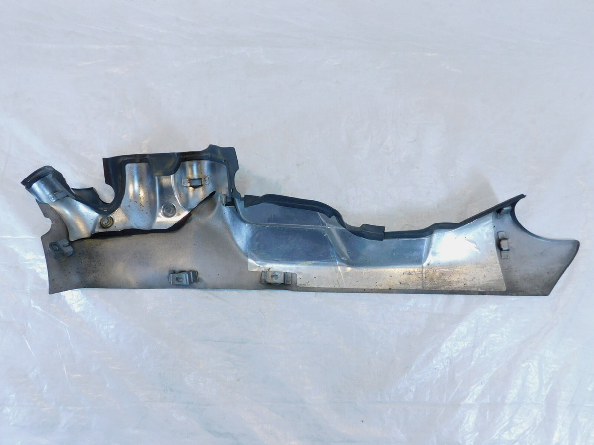 Honda GL1800 Goldwing 1800 Silver Right Exhaust Header Pipe Muffler Shield Cover - C3 Cycle
