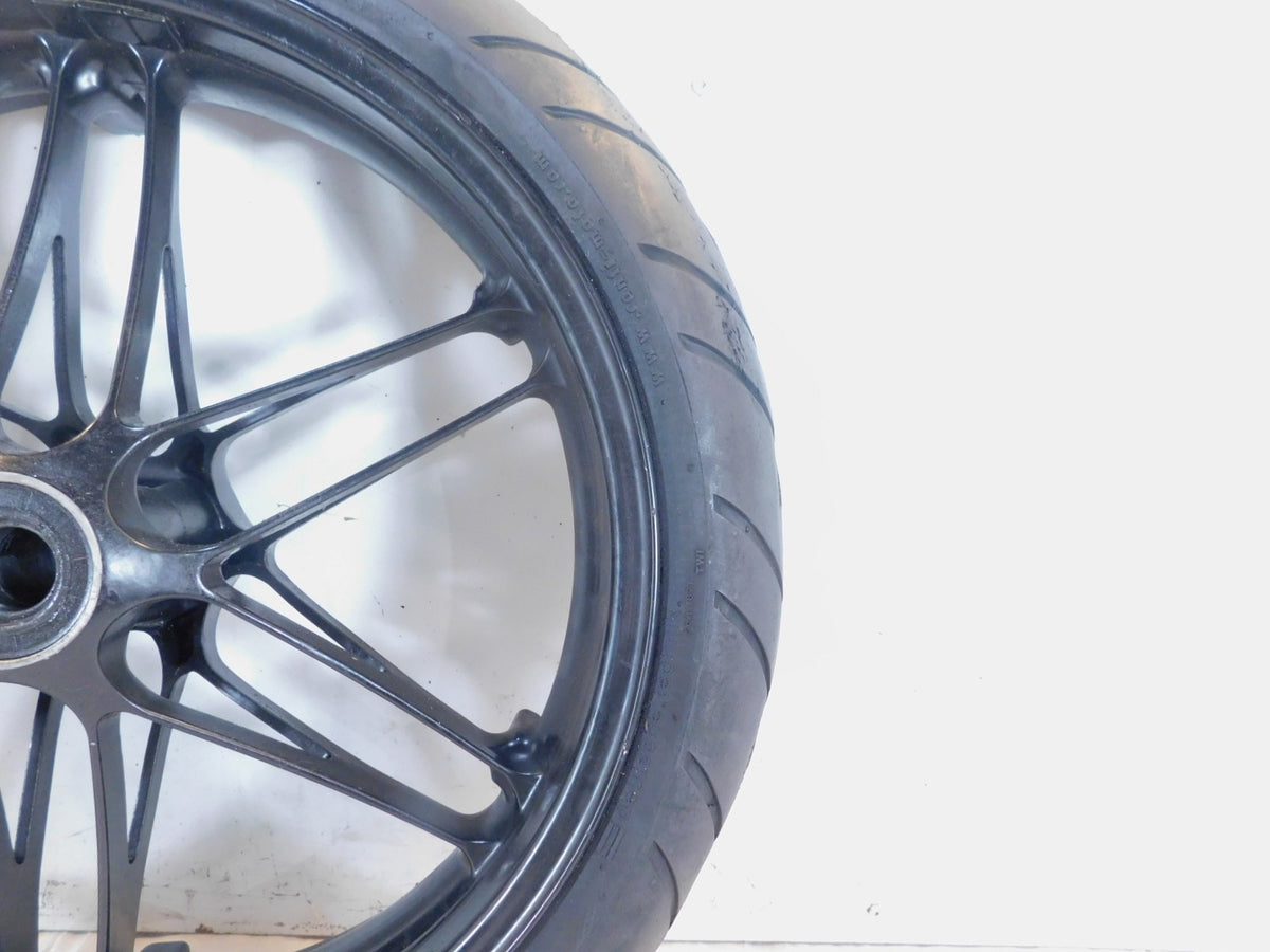 14-25 Erik Buell Racing EBR 1190SX 1190RX Hammerhead Front Wheel Rim & Tire Bent - C3 Cycle