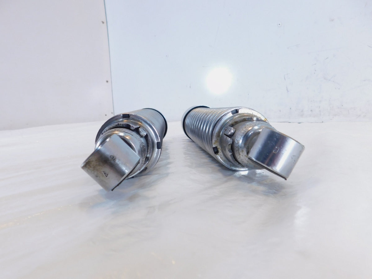 Harley Davidson Sportster 883 & 1200 Chrome Left & Right Rear Shock Absorbers - C3 Cycle
