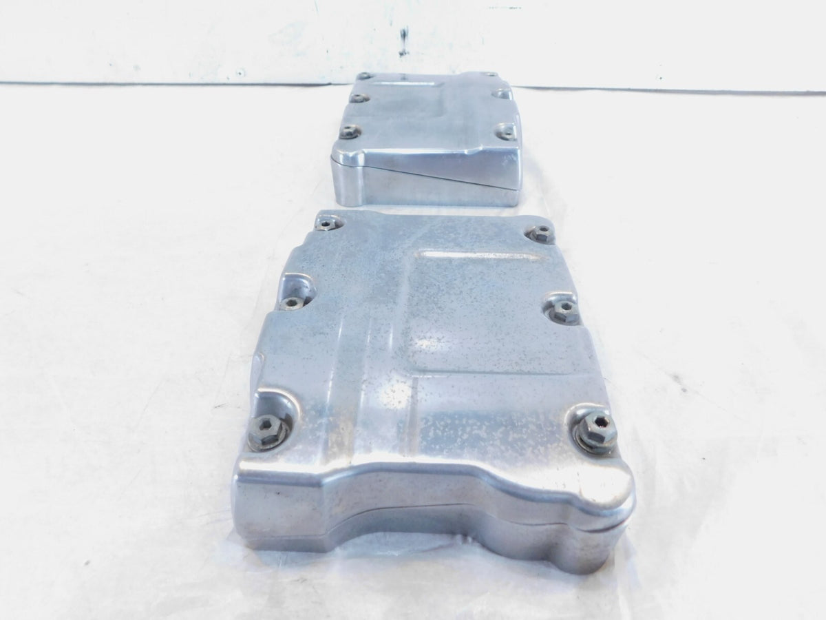 Harley Polished Twin Cam Touring Dyna Softail Cylinder Head Rocker Boxes & Arms - C3 Cycle