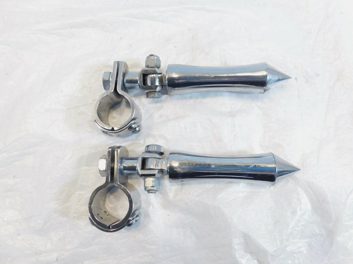 Harley Road King Electra Glide & Street Glide Highway Peg Mount Clamps w/ Pegs - C3 Cycle