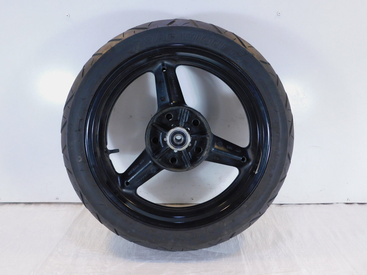 Suzuki GW250 Inazuma 250 L3 L4 L5 L7 Black Rear 3 Spoke Wheel Rim & Tire 17"x4" - C3 Cycle