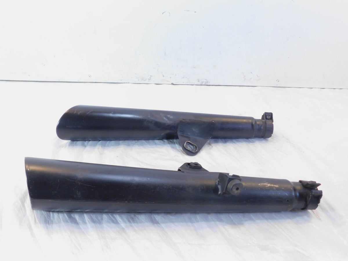1982-1983 Yamaha XJ750 Maxim 750 Black Left/Right Exhaust Muffler System Pipes - C3 Cycle