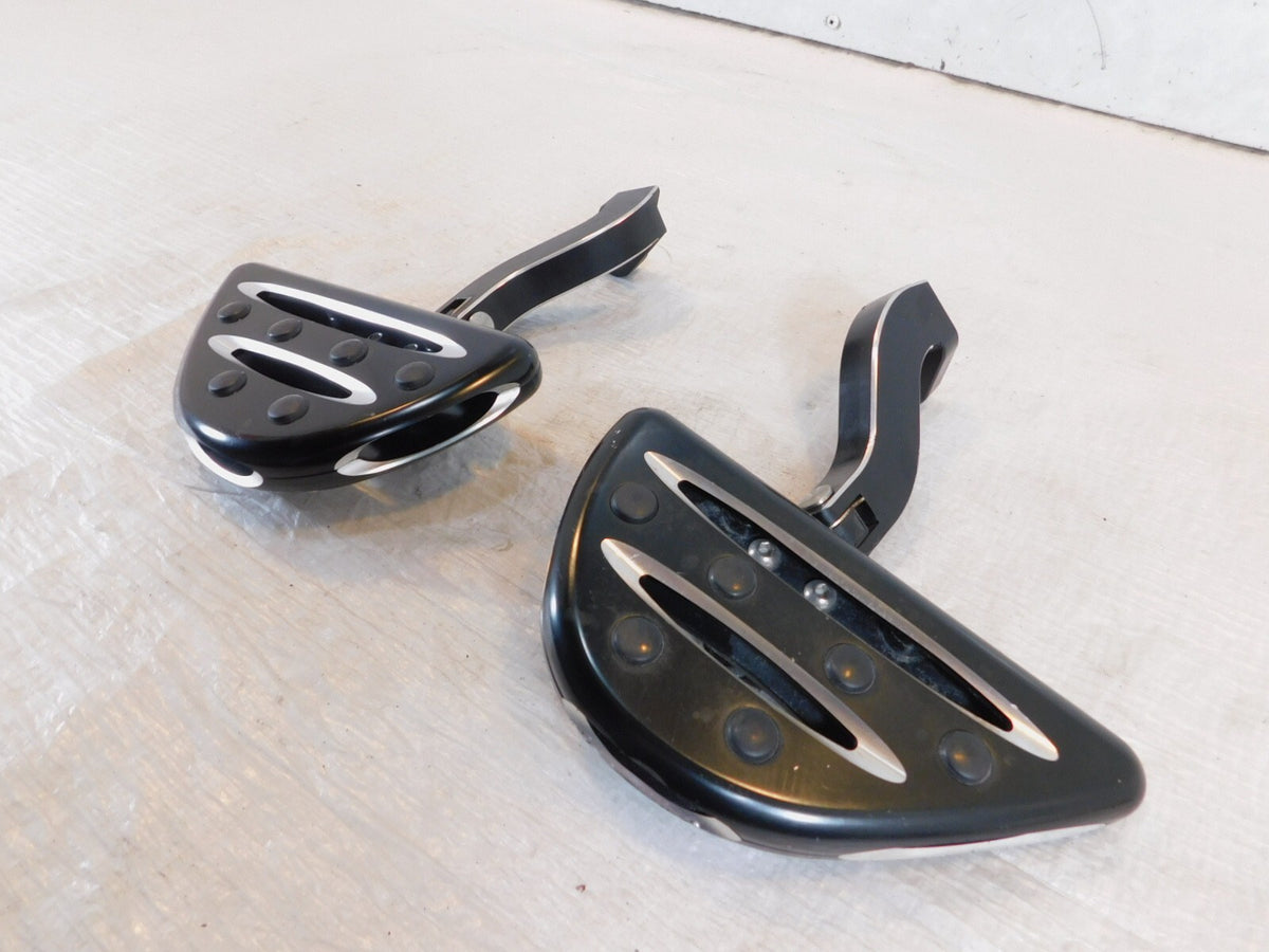 Harley Davidson Road King Electra Glide Left Right Passenger Footrest Footboards - C3 Cycle