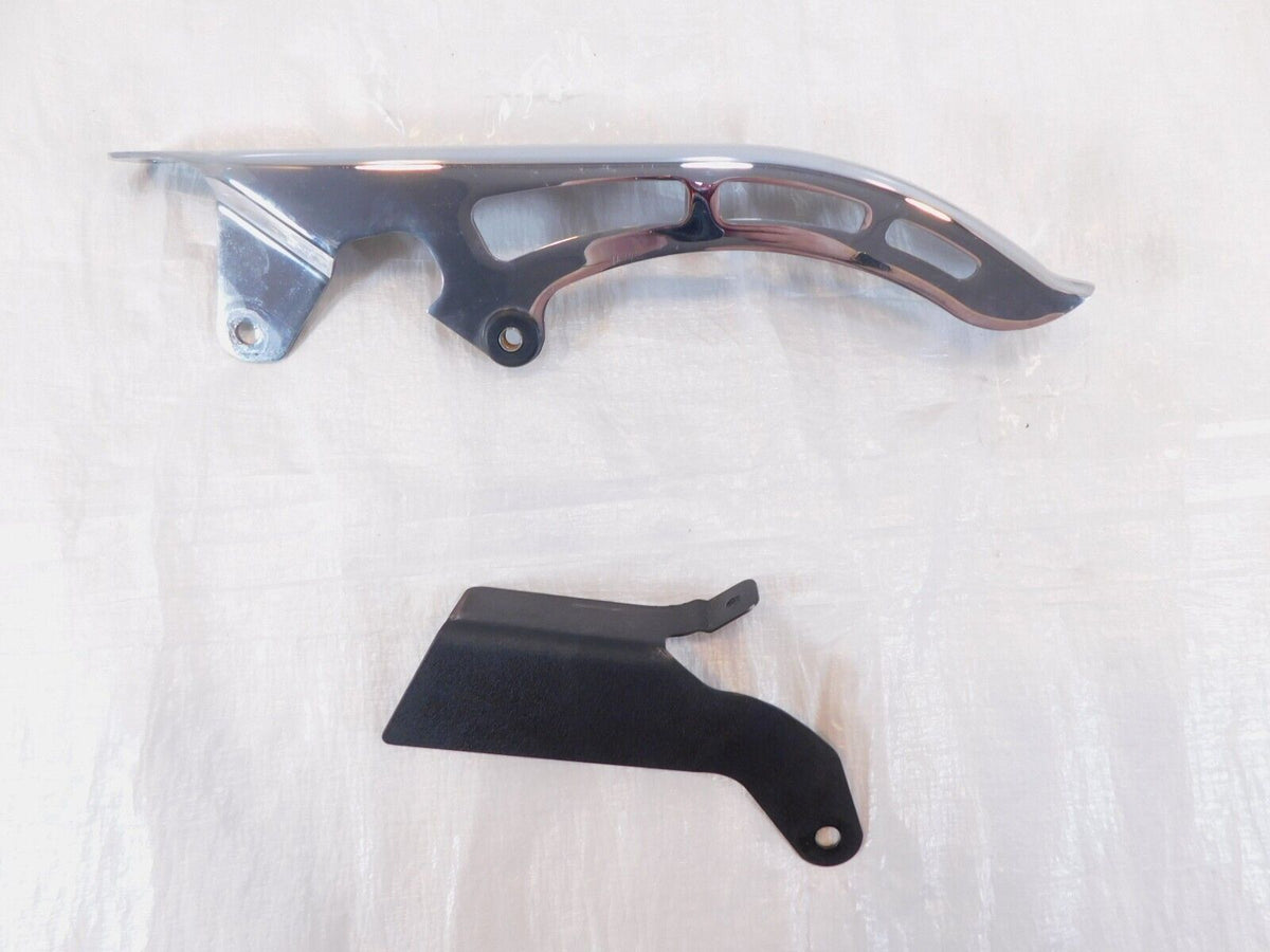 Harley Davidson Softail Heritage Classic Chrome Slotted Upper Belt Guard Cover - C3 Cycle