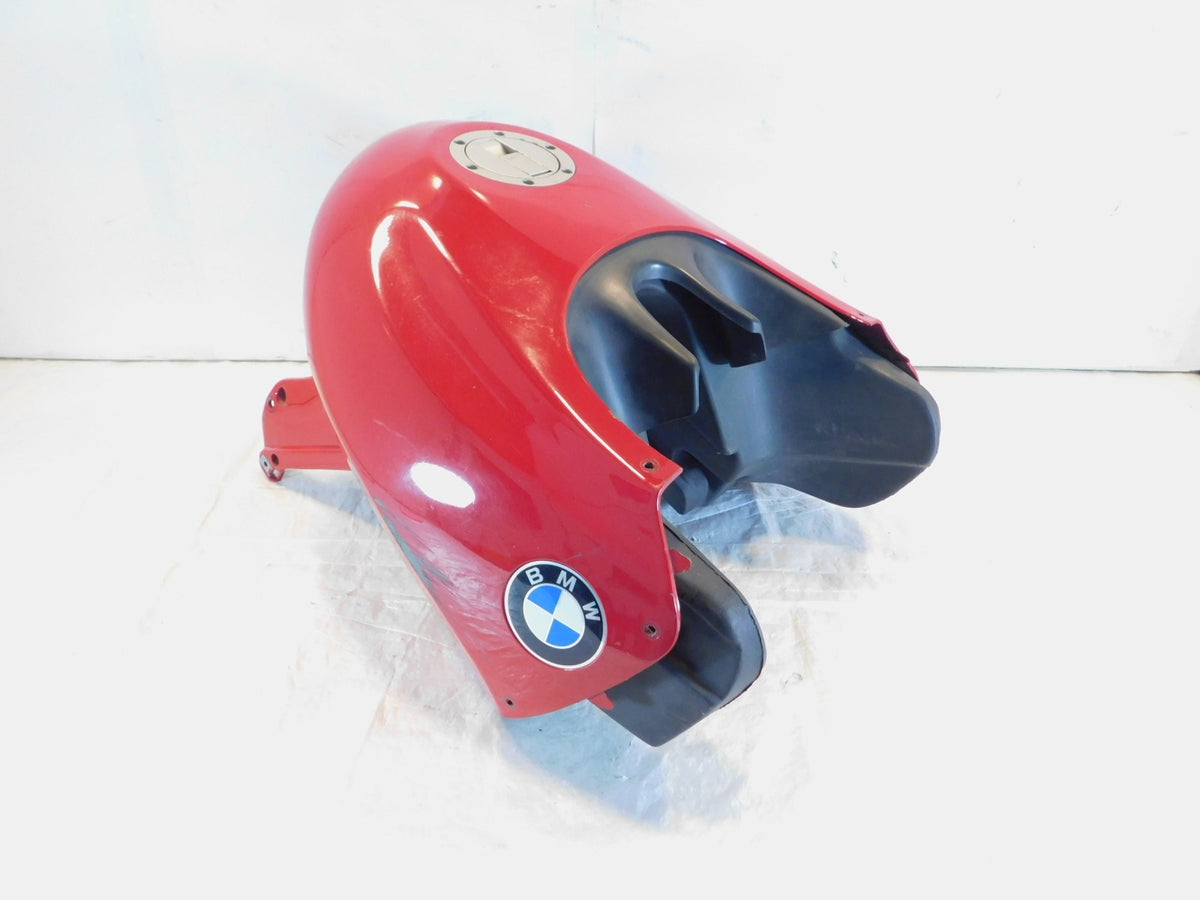 97-00 BMW F650 Funduro F650ST Gas Petrol Fuel Tank Reservoir Cell & Red Cover - C3 Cycle