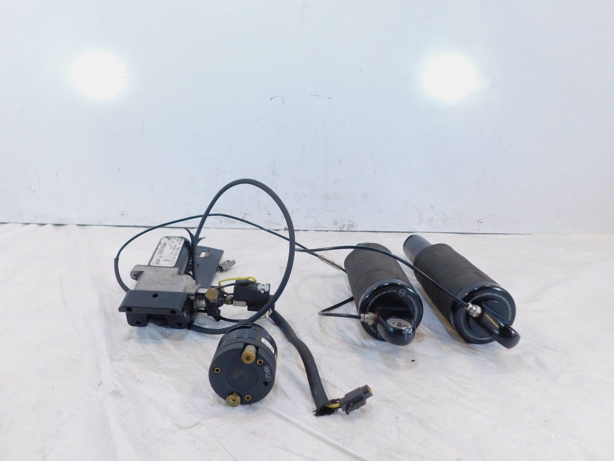 Harley Road Street Electra Glide Legend Suspension Rear Air Shocks & Pump - C3 Cycle