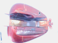 Harley Davidson Road Street & Electra Glide Red Fuel Gas Petrol Tank  -Dented - C3 Cycle