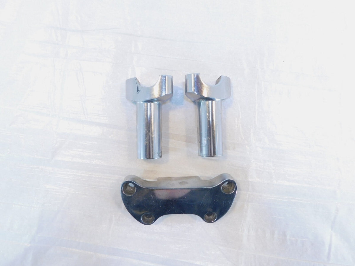 Harley Davidson Sportster 883 1200 Top Chrome Handlebar Handle Bar Riser Bracket - C3 Cycle