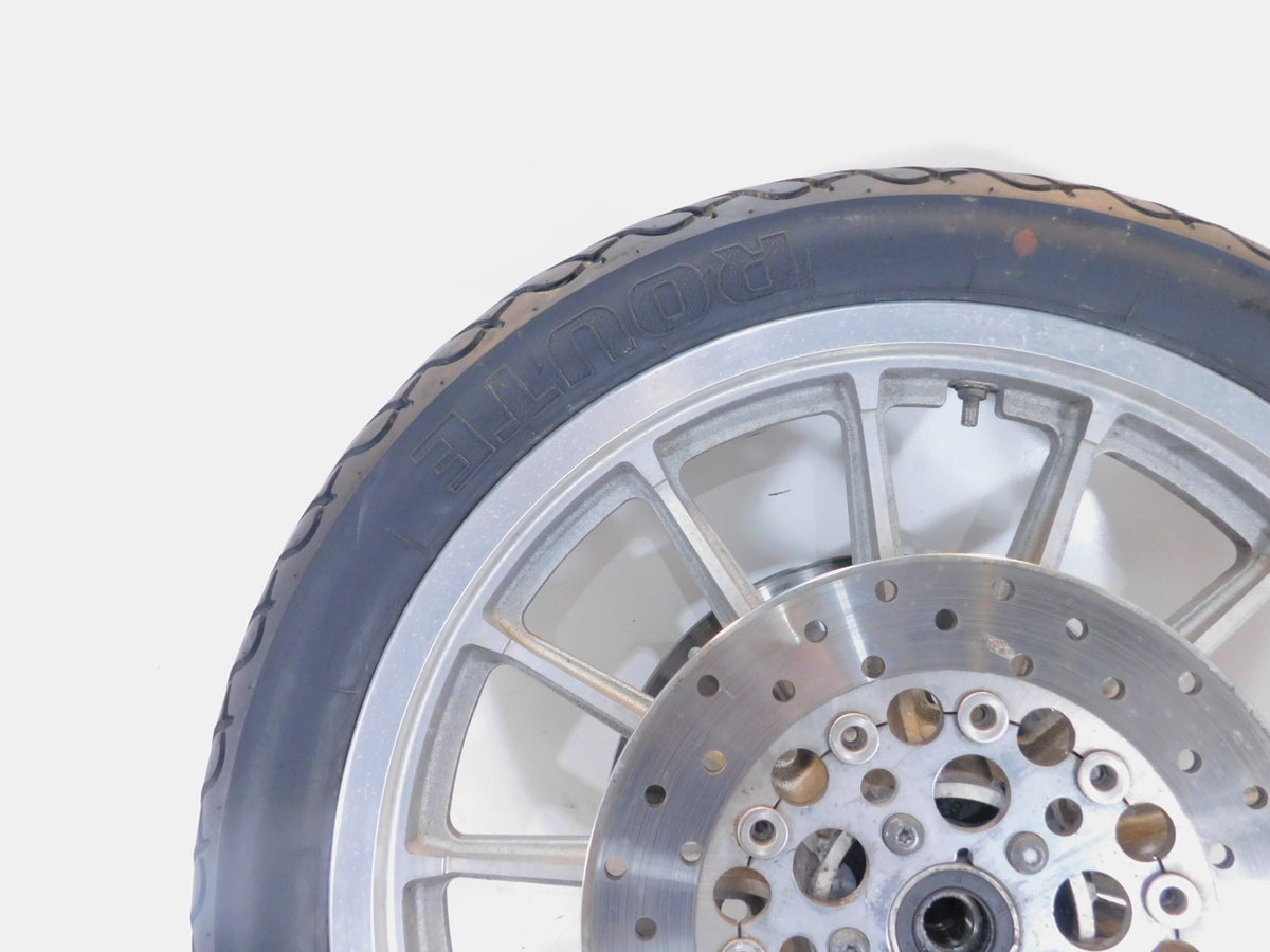 1996-1999 Harley Sportster 883 & 1200 Silver Dual Disc Front Wheel Rim & Rotors - C3 Cycle