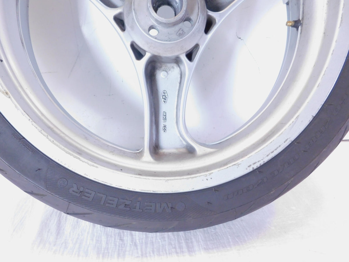 BMW R1100R R1100RT R1100RS R850R & K1 K1100LT Cast Silver Rear Wheel Rim & Tire - C3 Cycle