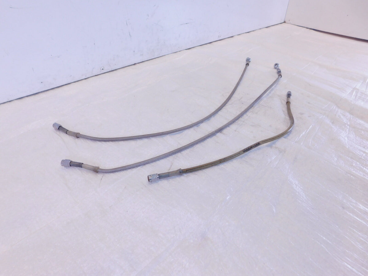 2002 American IronHorse Texas Chopper Front Wheel Brake Caliper Hose Pipe Lines - C3 Cycle