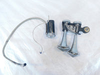 Harley Davidson Touring Dyna Softail & Sportster Chrome Dual Air Horns - C3 Cycle