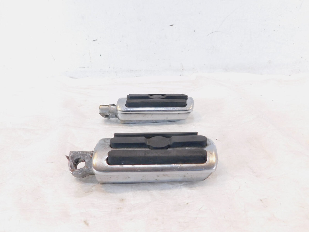 Pair Harley Touring FXR Dyna Sportster & Softail Black ISO Peg Footpeg Footrests - C3 Cycle