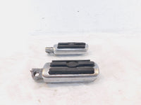 Pair Harley Touring FXR Dyna Sportster & Softail Black ISO Peg Footpeg Footrests - C3 Cycle