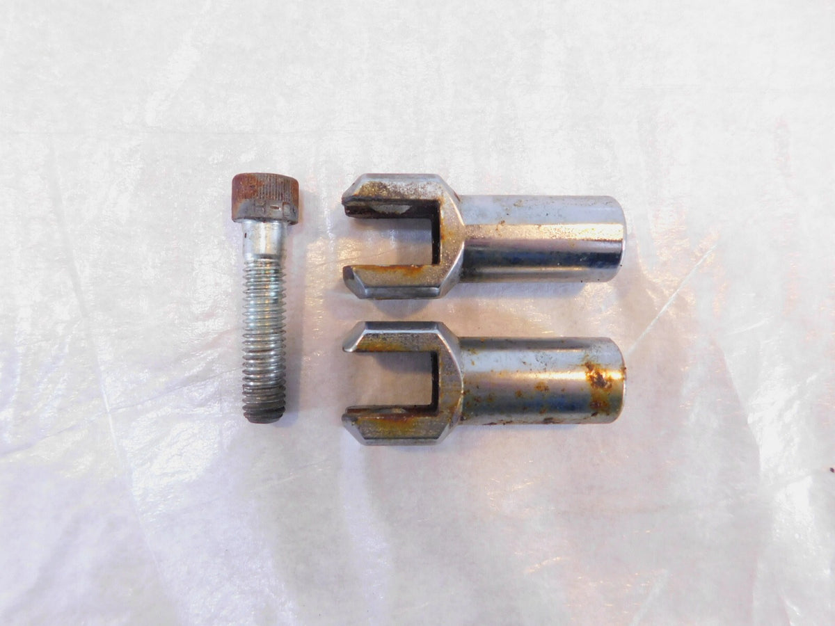 Pair Chrome Harley Davidson Softail Passenger Footpeg Peg Bracket Mount Supports - C3 Cycle