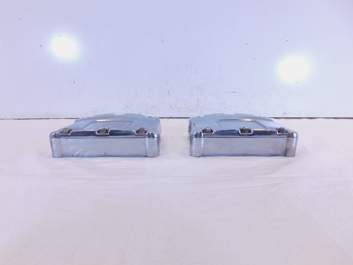 Harley Davidson Touring Dyna & Softail Chrome Cylinder Head Rocker Boxes - C3 Cycle