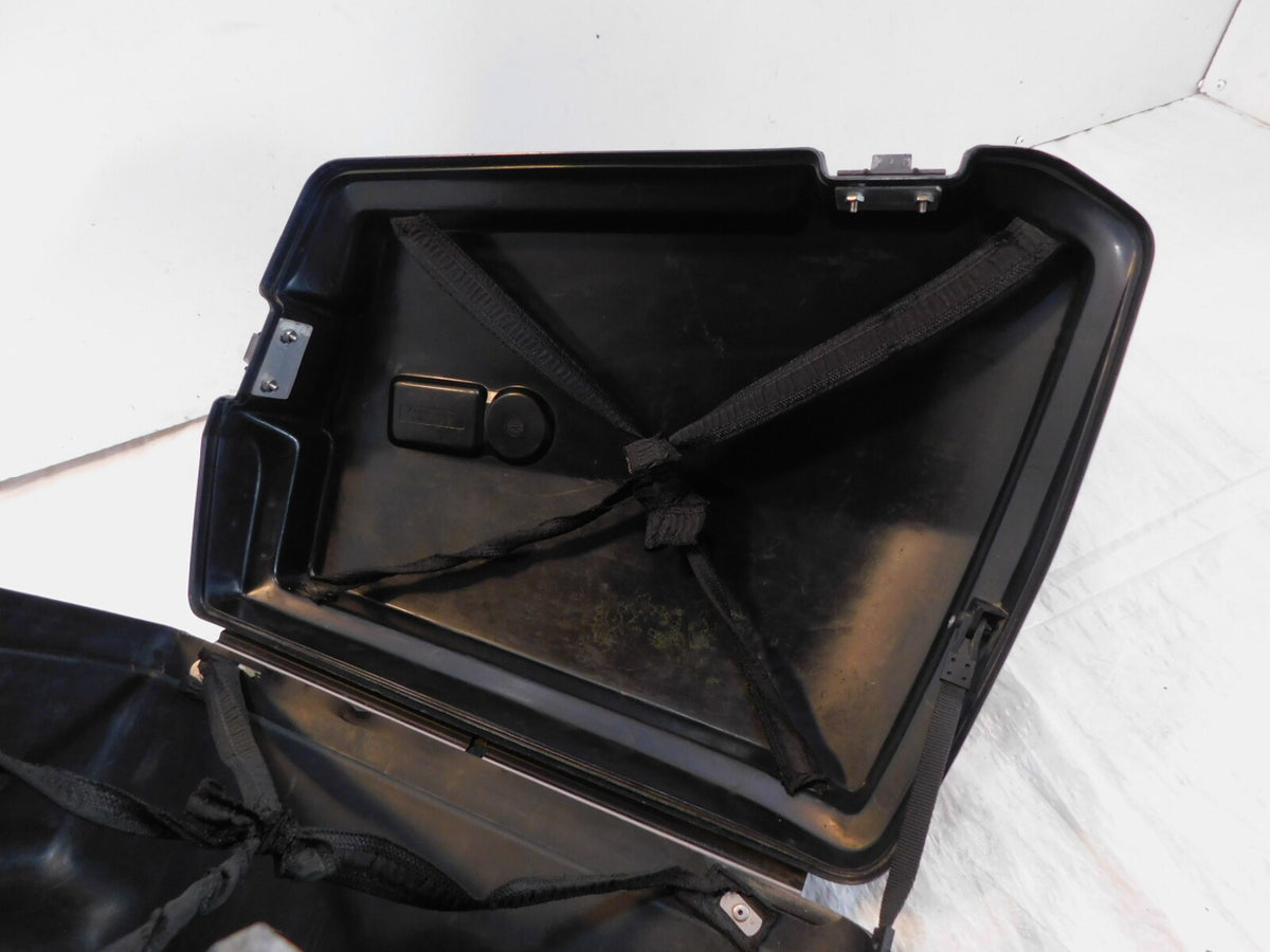 1984-1989 BMW K100RS Black Left Rear Integral Case Saddlebag Luggage Holder Box - C3 Cycle