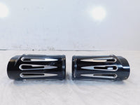 Harley Road King Electra Glide & Softail Slotted Front Fork Slider Cover Tins - C3 Cycle