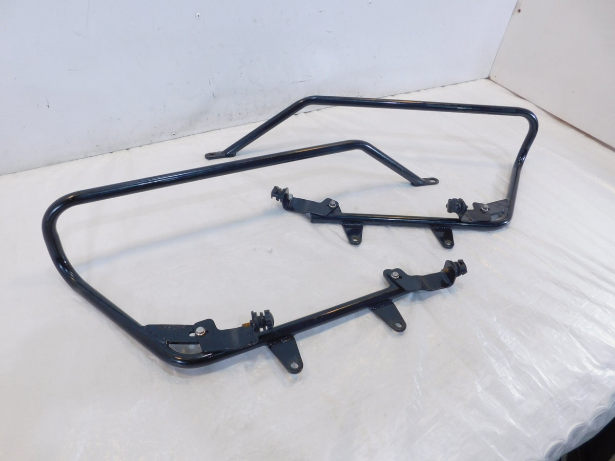 18-22 Harley Davidson Softail Slim & Street Bob Black Saddlebag Mount Brackets - C3 Cycle