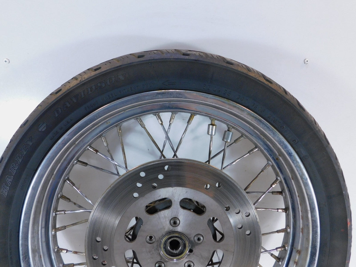Harley Davidson XLH Sportster 883 1000 & 1200 19" Laced Front Wheel Rim Rotor - C3 Cycle