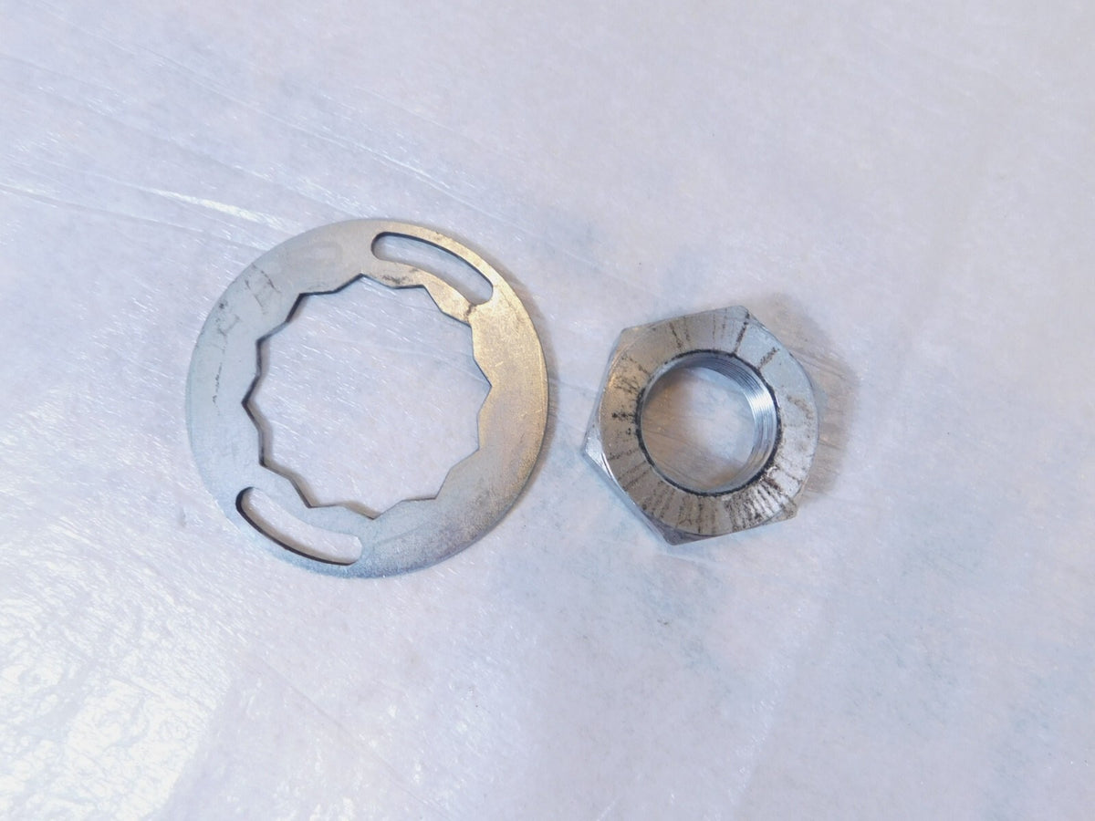 Indian Chief Chieftain Roadmaster & Springfield Pulley Sprocket Nut & Lock Plate - C3 Cycle