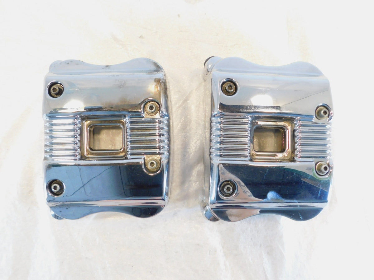 Harley Davidson Sportster 883 & 1200 Chrome Cylinder Head Cover Rocker Boxes - C3 Cycle