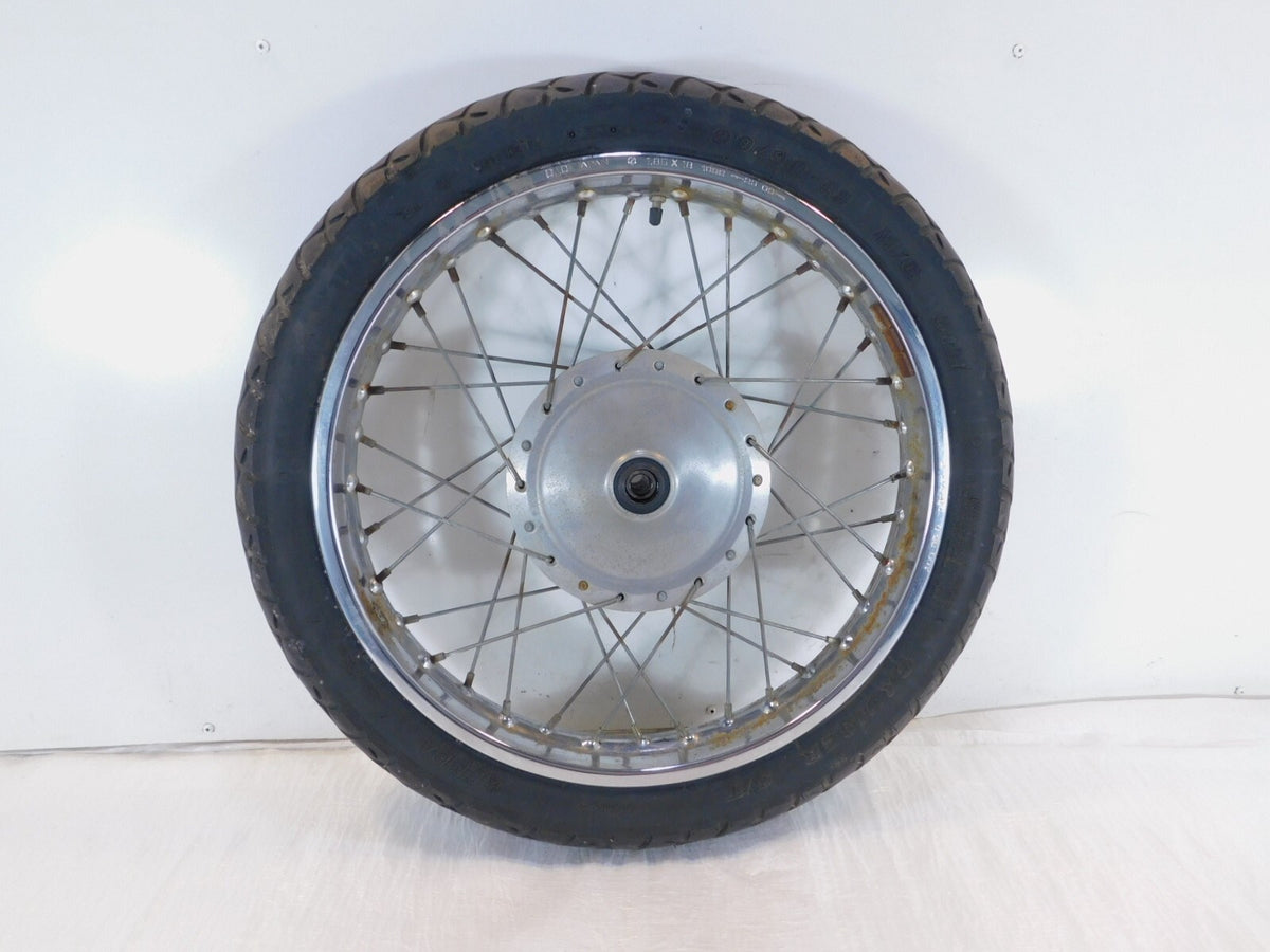 1991-97 Honda Nighthawk 250 CB250 Front Wheel Rim & Hub 18x1.85 Bent -For Parts - C3 Cycle