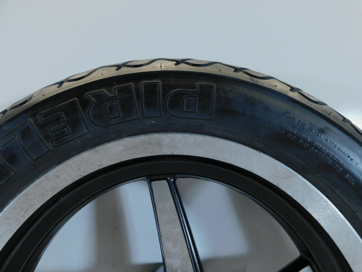 2000 00 Victory Standard V92 Cruiser Cast 5-Spoke Front Wheel Rim & Tire - C3 Cycle