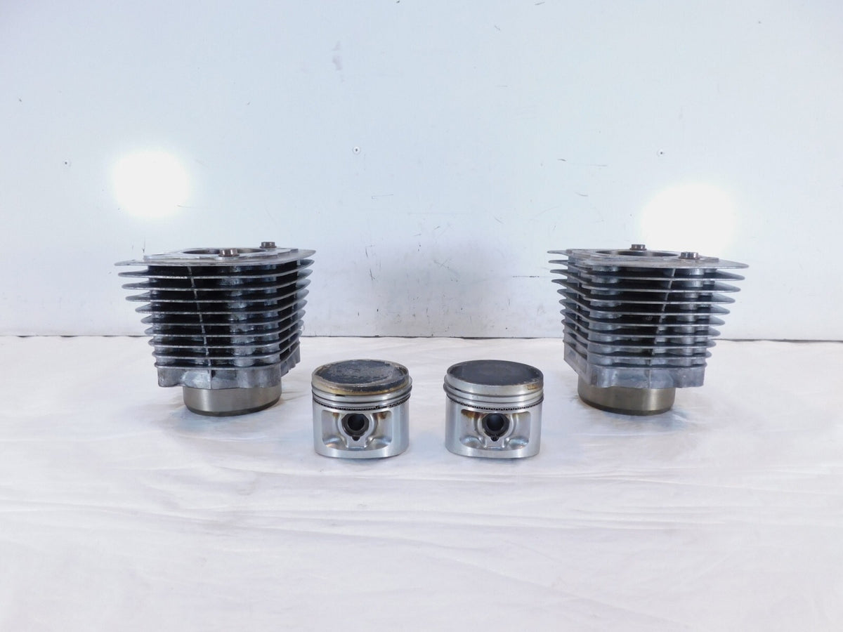 Pair Harley Davidson Sportster 883 Silver Engine Cylinder Barrel Jugs w/ Pistons - C3 Cycle